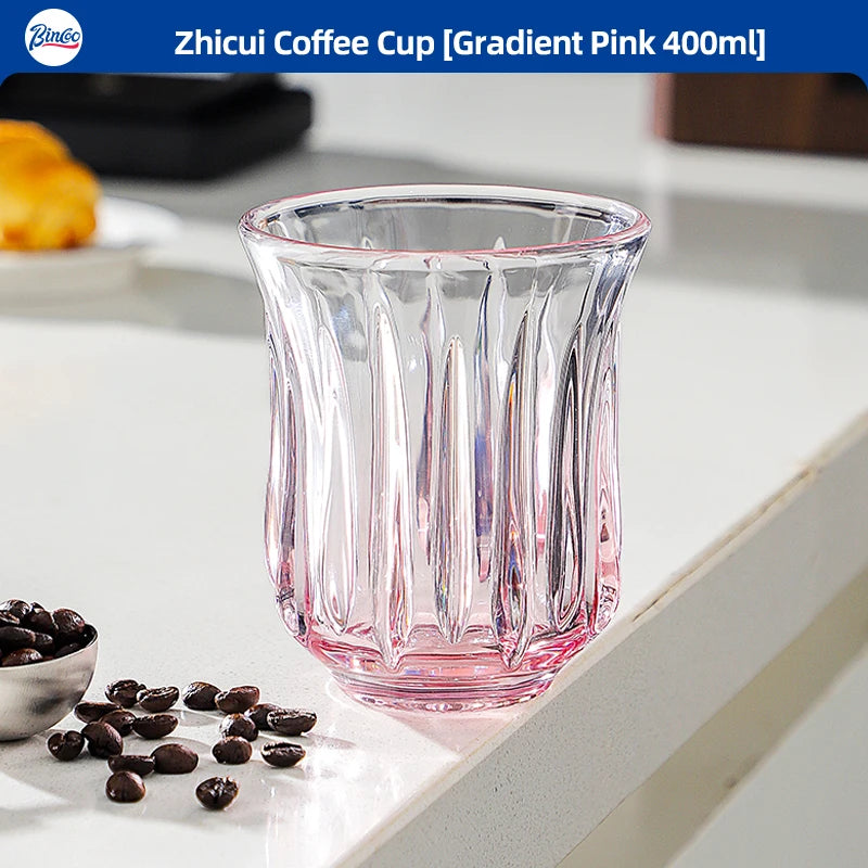 Bincoo High End Coffee Cup Elegant Retro Glass for Americano Dirty Flat White