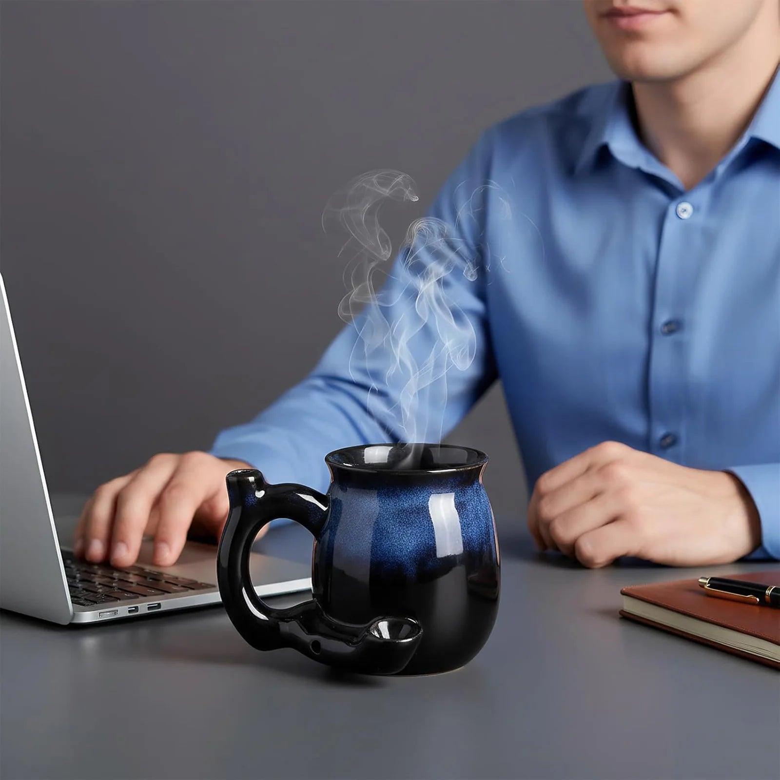 Ceramic Multifunctional Mug Unique Pattern Design 380ml Capacity Coffee