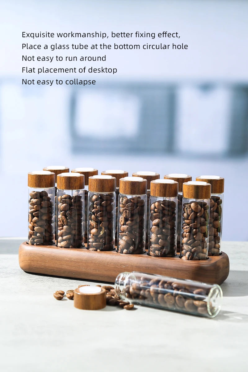 Havmore Coffee Beans Storage Containers Glass Coffee Bean Tube
