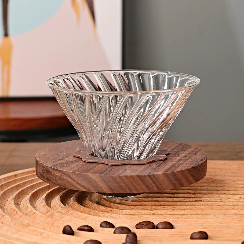 Diamond Espresso Glass Carafe Coffee Pot,drip filter cup, Pour Over Coffee Filter
