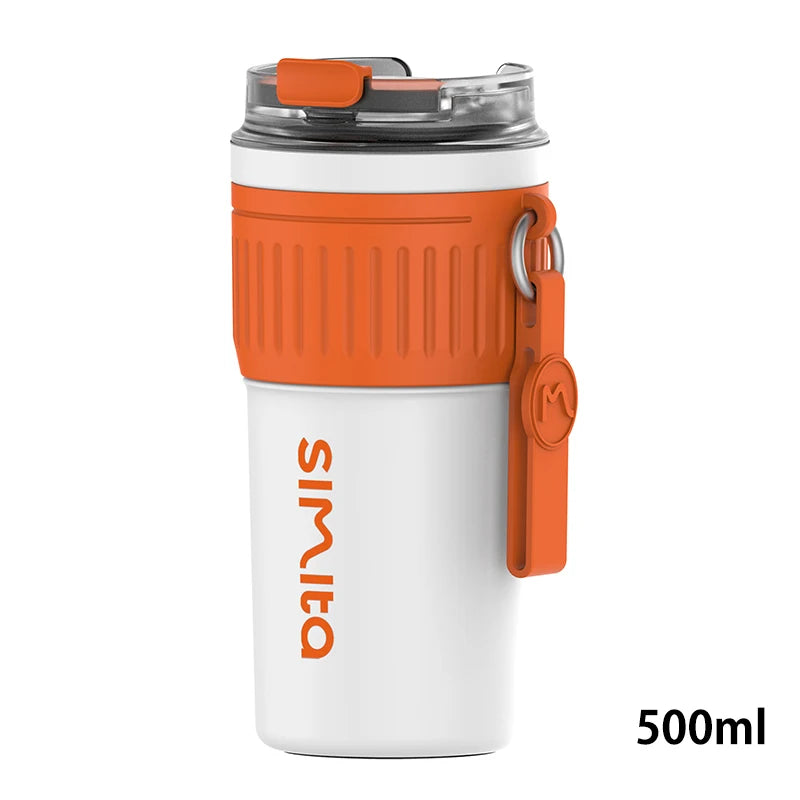 FEIJIAN Stainless Steel Coffee Cup Coffee Mug Thermos Cup Portable Travel Mug