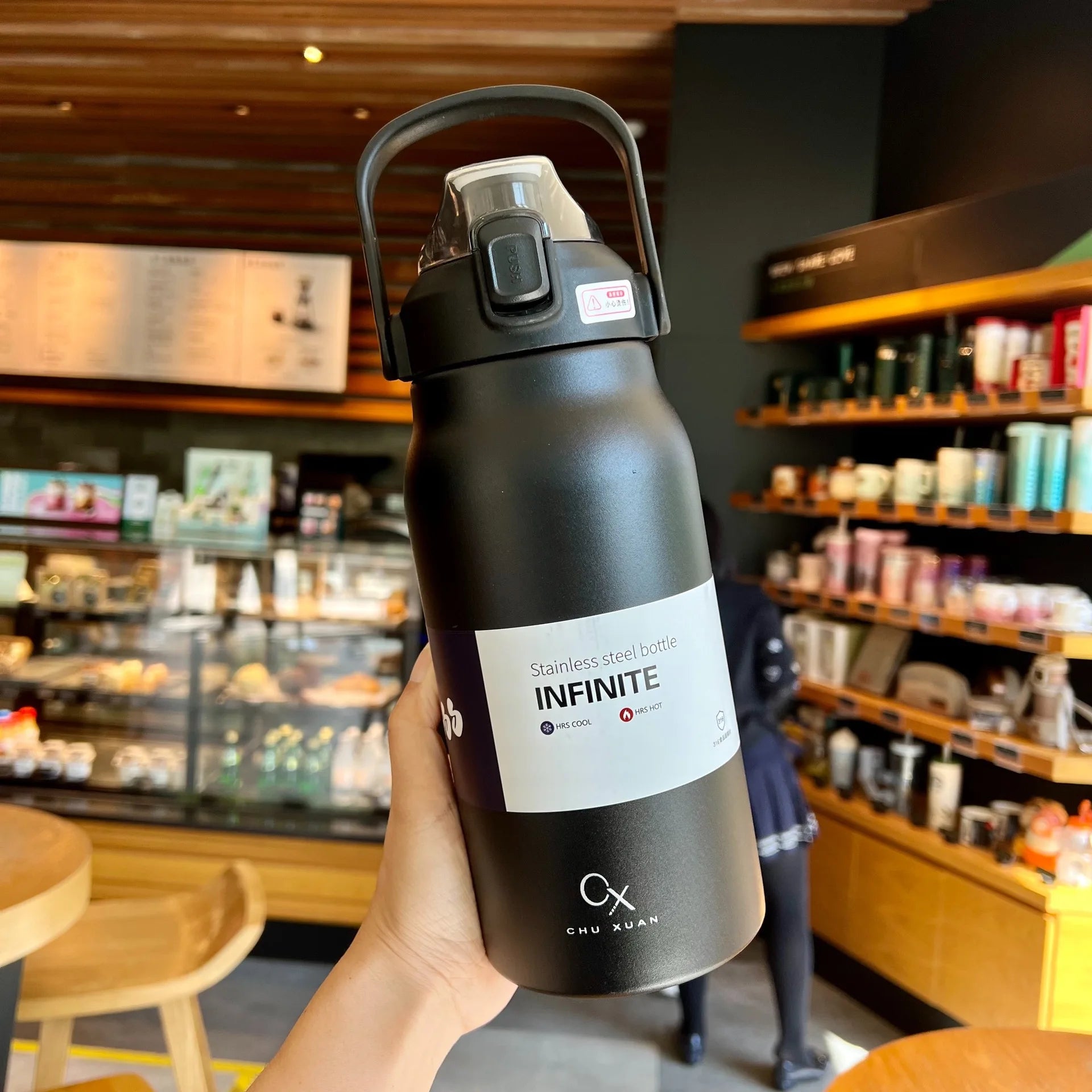 Tumbler Thermo Bottle Large Capacity With Straw  Cup Vacuum Flask Gym