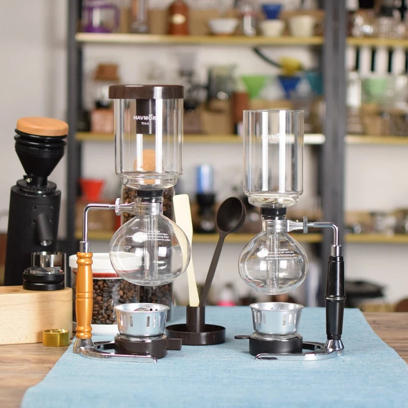 Siphon Coffee Maker 3/5Cups Pots High Quality Coffee Kettle Pot Set Coffee
