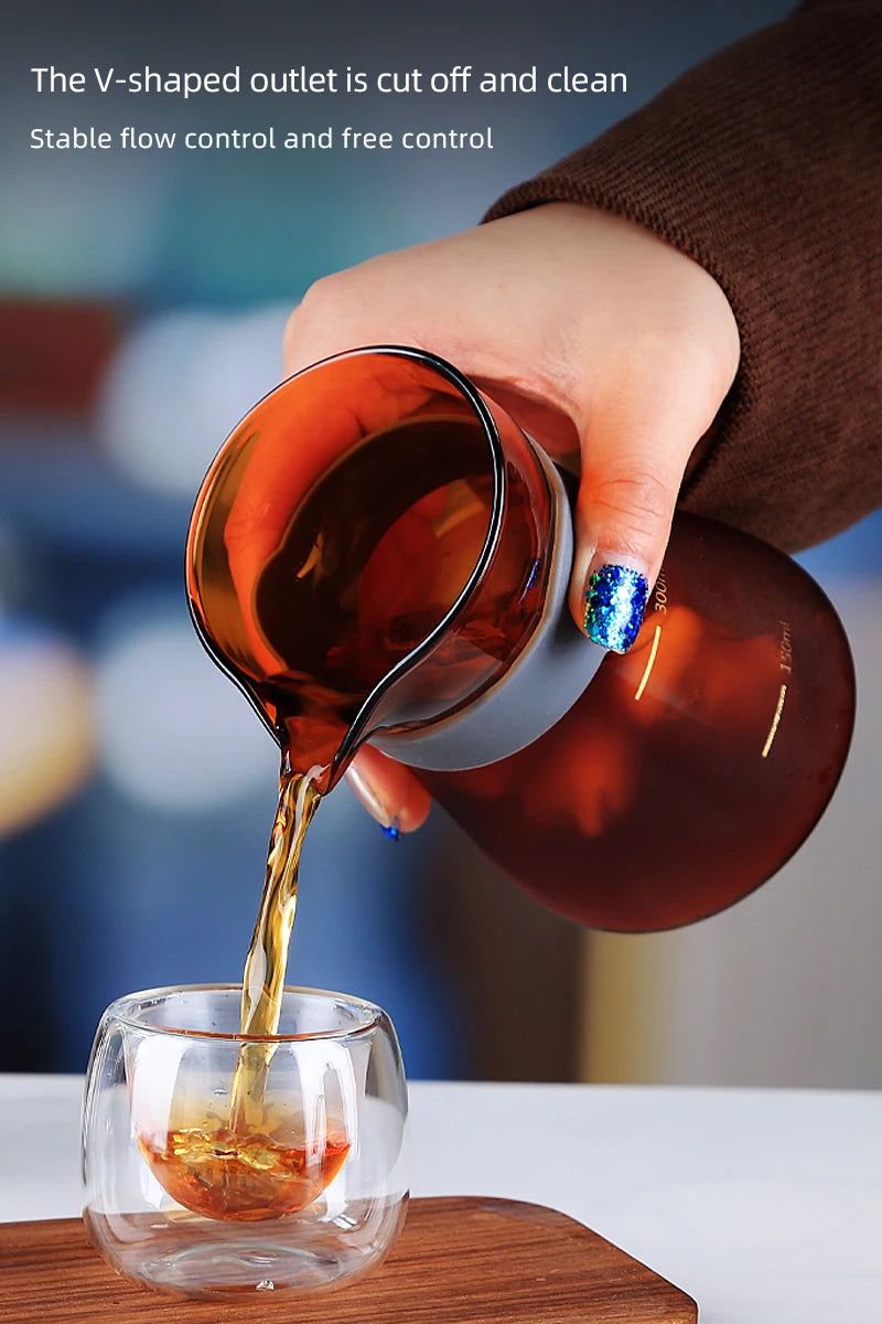 High Borosilicate Glass Hand Pour Over Coffee Pot Brewed Coffee Pot Glass