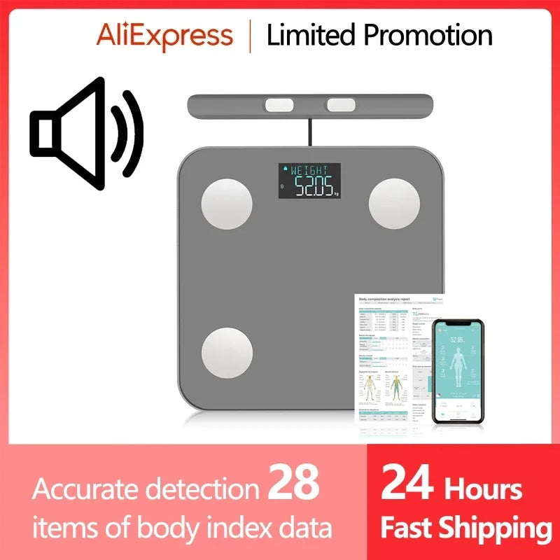 Smart Kitchen Scale Stainless Steel Food Calorie Protein Fat Healthy Cooking