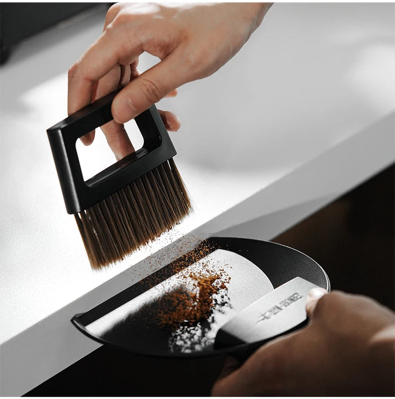 Coffee Bar Brush Magnetic Storage Dustpan & Brush Set Cleaning Tools