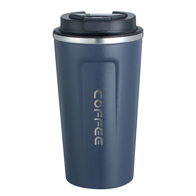 500ml Stainless Steel Coffee Cup Travel Thermal Mug Leak-Proof Thermos Bottle
