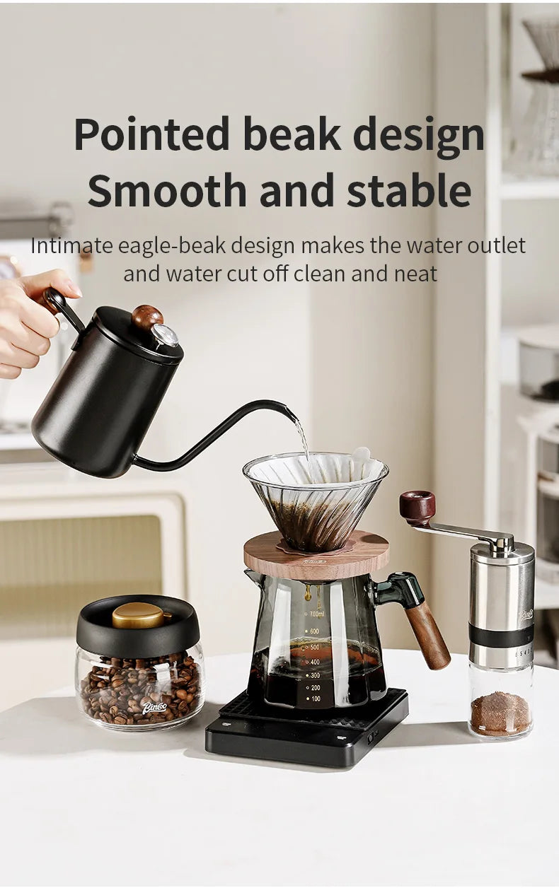 Bincoo Pour Over Coffee Maker Set 800ml Glass Carafe Coffee with Glass Coffee