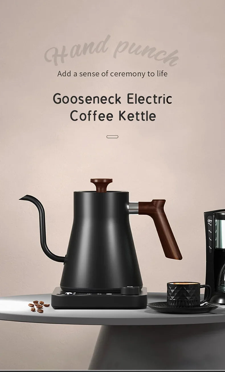 Electric Gooseneck Kettle Hand Brew Coffee Pot Smart Teapot Heating Kettle