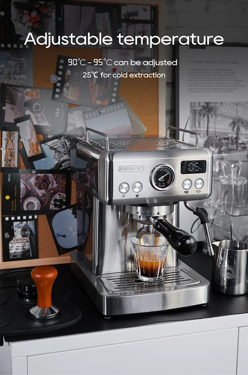 Semi Automatic Espresso Coffee Machine Temperature Cold/Hot Coffee Maker