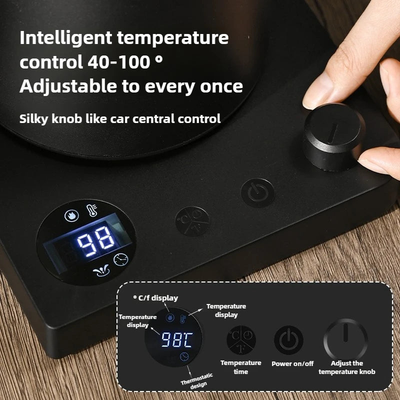 Smart Temperature Control Electric Gooseneck Kettle Hand Brew Coffee