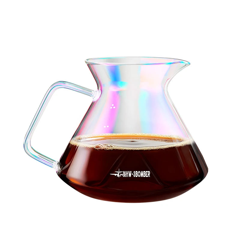 Pour Over Coffee Maker Coffee Server Glass Coffee Dripper for Home Brewing