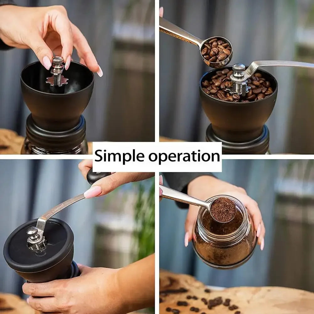 High-end portable manual coffee grinder, can be investigated mill hand crank