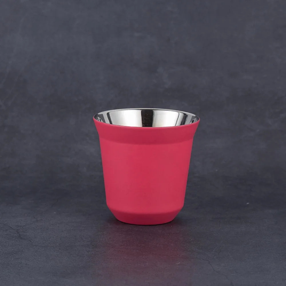Summer 80ML Espresso Mugs Insulated Double Wall Beer Cups Small Cup