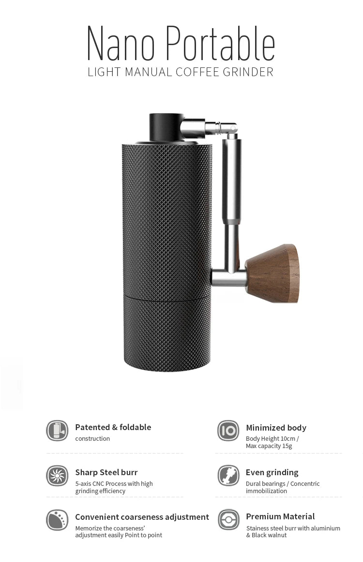 TIMEMORE CHESTNUT NANO 10cm Mini Protable Manual Coffee Grinder