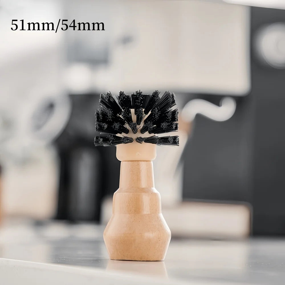 Coffee Machine Handle Cleaning Brush Wooden Handle Easy Clean Accessories