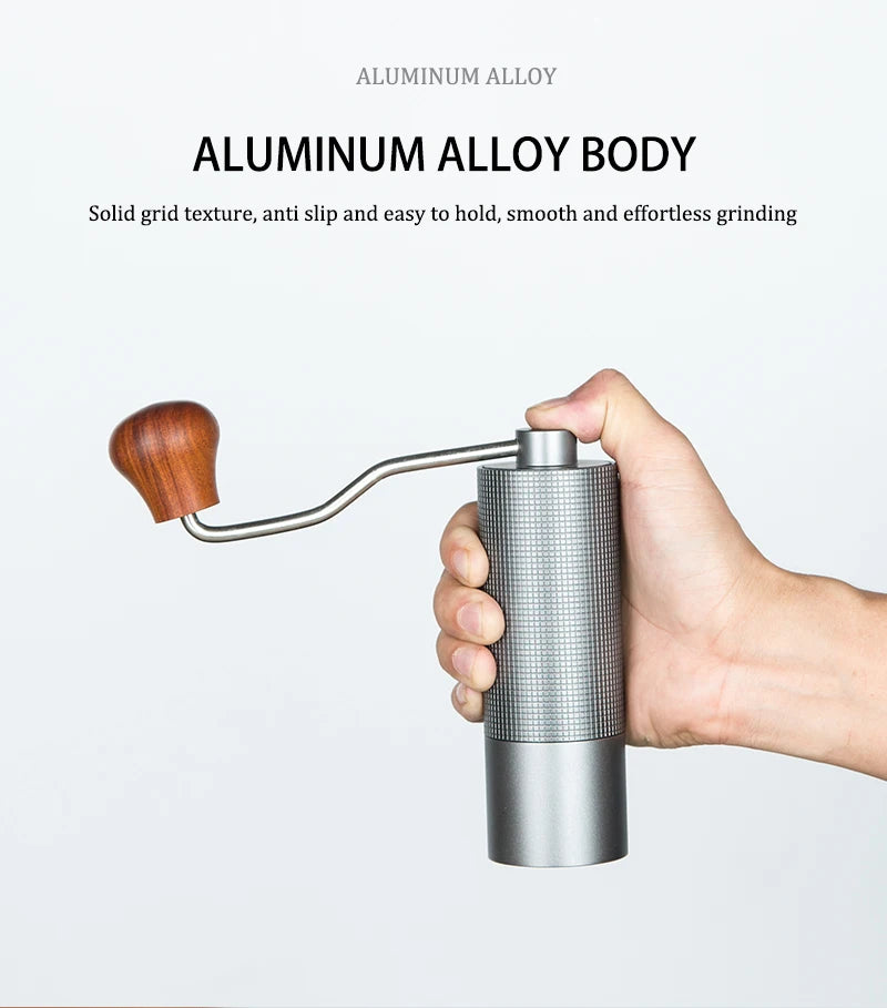 Professional Manual Coffee Grinder Upgrade All-metal Body Portable Grinder