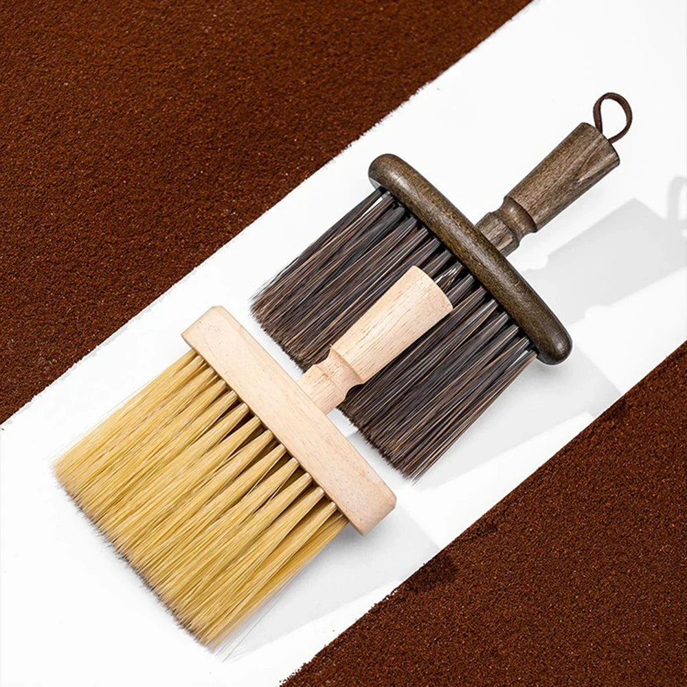 Coffee Machine Cleaning Brush Solid Wood Bowl Coffee Brush Coffee Grounds