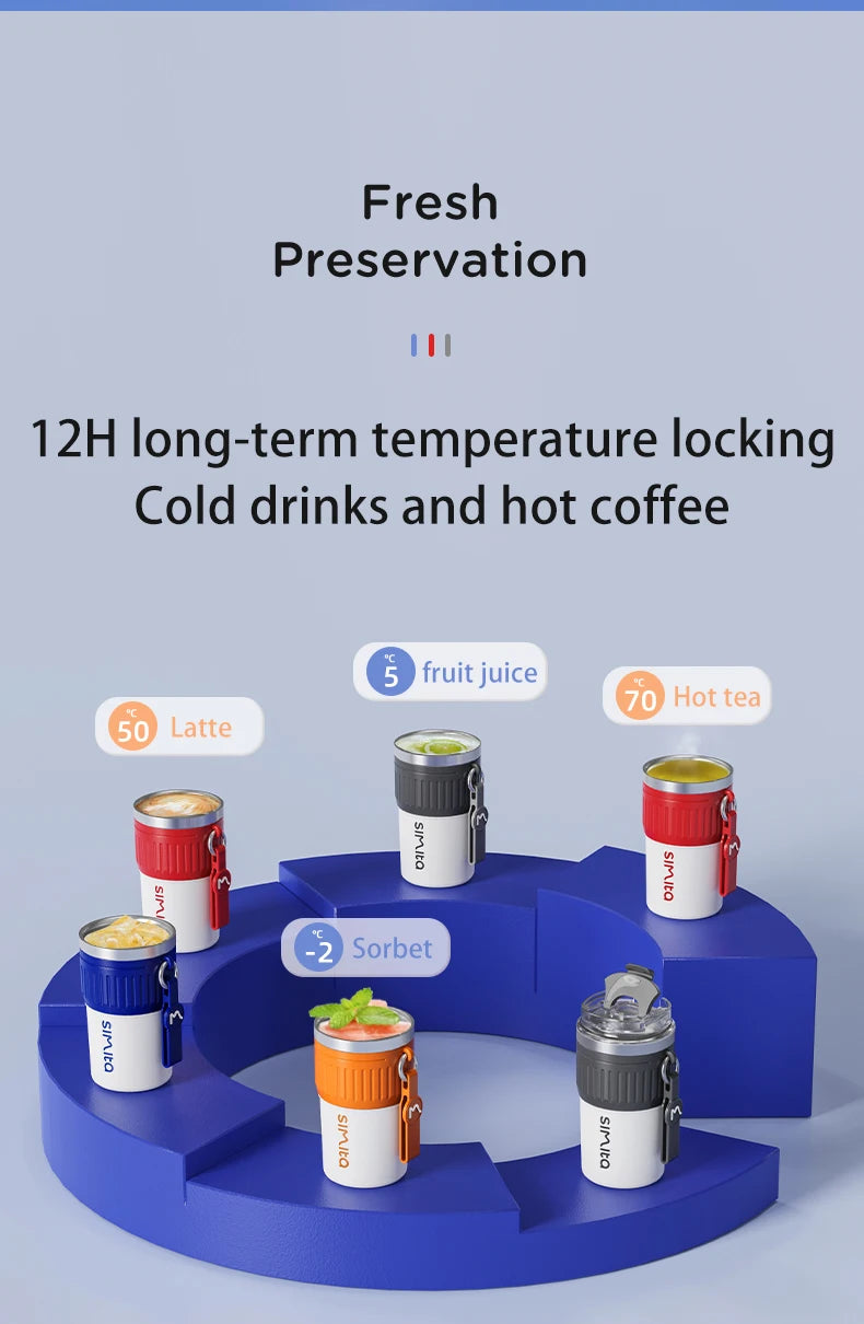 FEIJIAN Stainless Steel Coffee Cup Coffee Mug Thermos Cup Portable Travel Mug