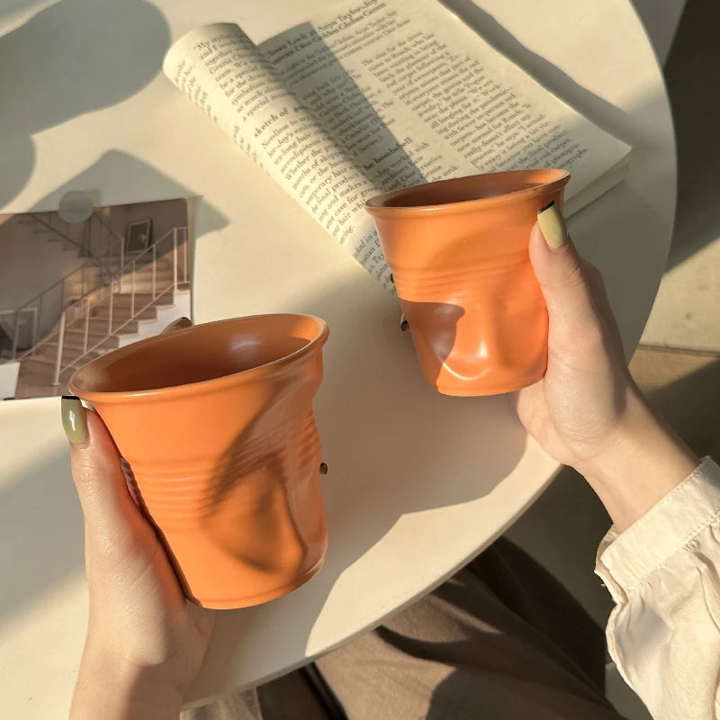 Dopamine Colored Coffee Cup High Aesthetic Ceramic Coffee Cup Home
