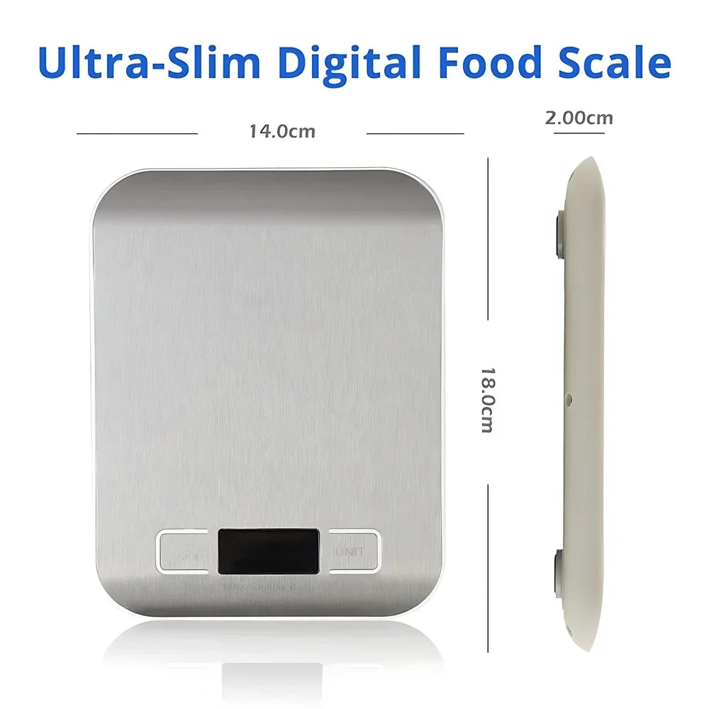 Electronic Digital Kitchen Scale 10kg LCD Display for Food Coffee