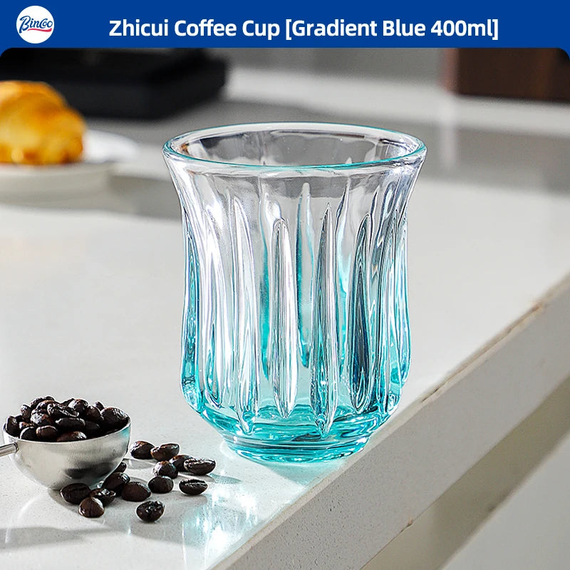 Bincoo High End Coffee Cup Elegant Retro Glass for Americano Dirty Flat White
