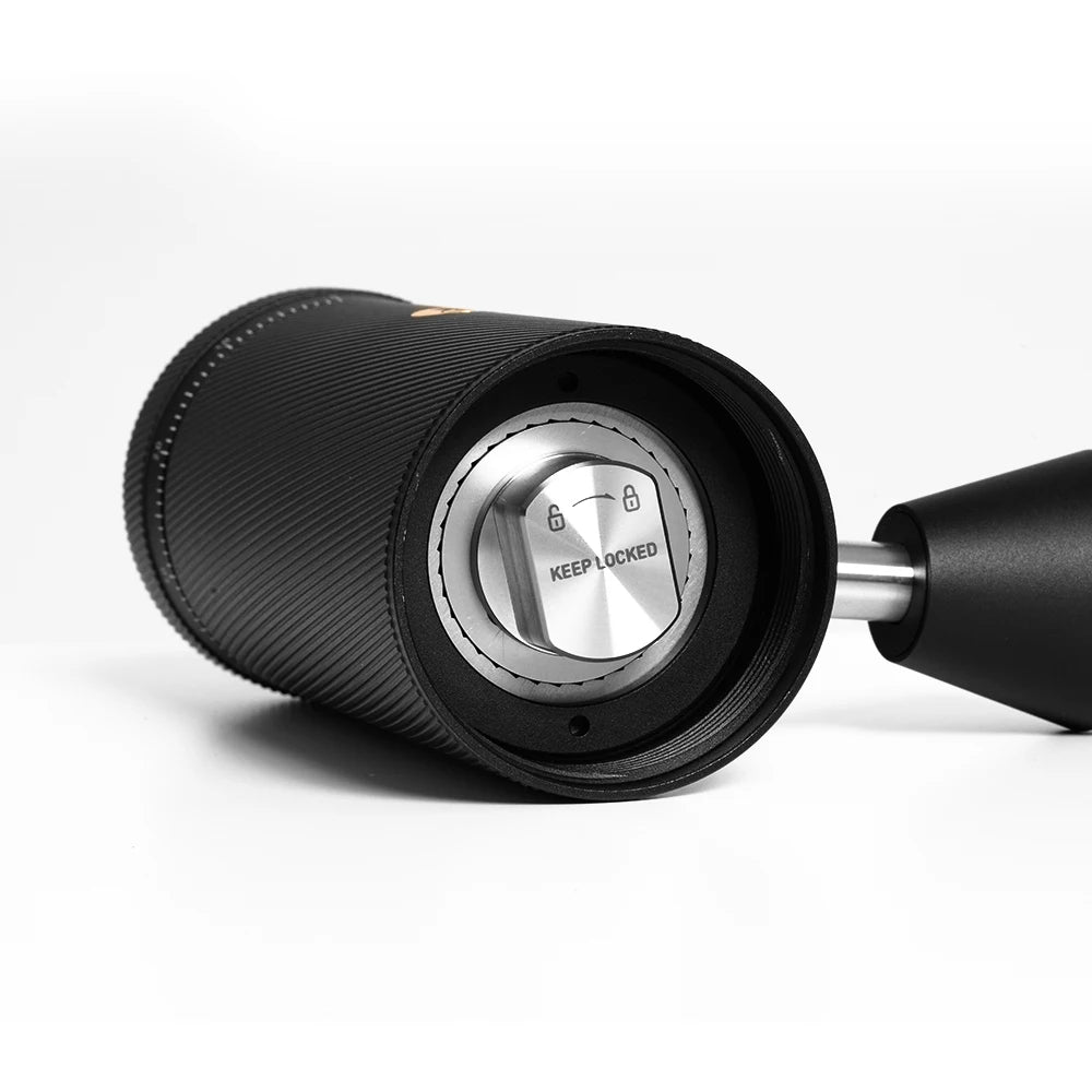 Manual Coffee Grinder Foldable Handle Black Aluminum Alloy  Espresso Grinder