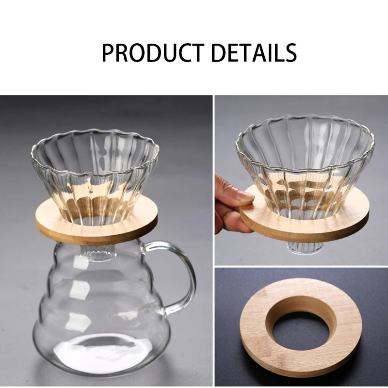 Glass Coffee Pot With Filter Drip Brewing Hot Brewer Cloud Shaped Kettle Coffee