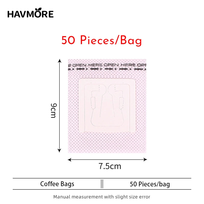Hanging Ear Coffee Bags Portable Disposable Coffee Drip Filter Bags