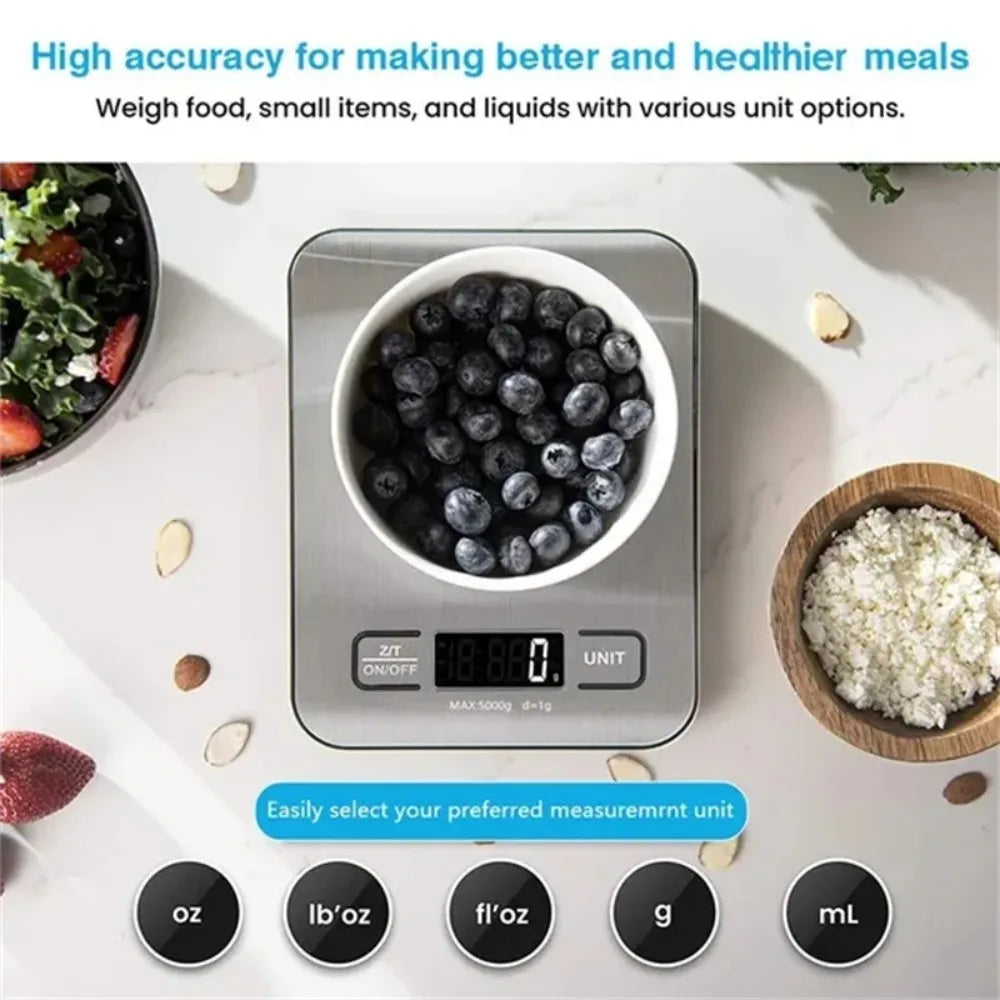 Digital Kitchen coffee Scale LCD Display Stainless Steel Electronic Scales Home