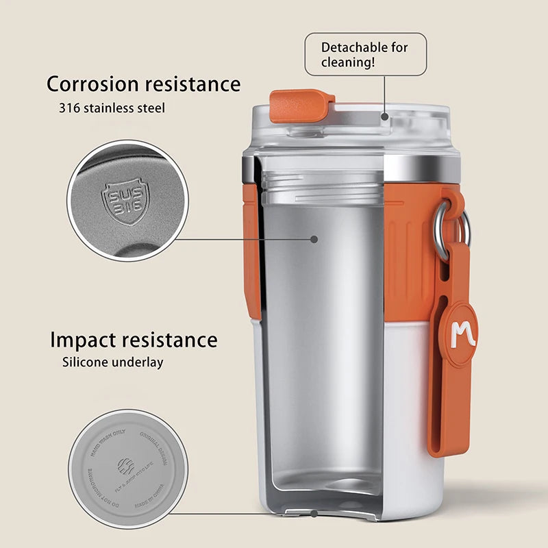 FEIJIAN Stainless Steel Coffee Cup Coffee Mug Thermos Cup Portable Travel Mug