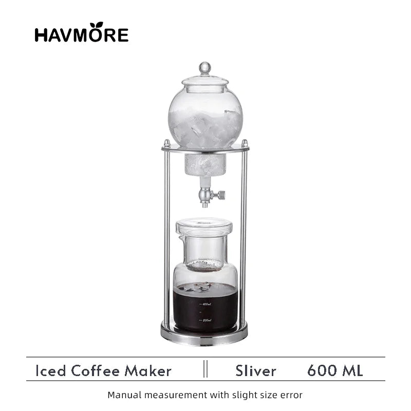 600ml Classic Cold Brew Coffee Ice Coffee Maker Espresso Coffee Drip Pot
