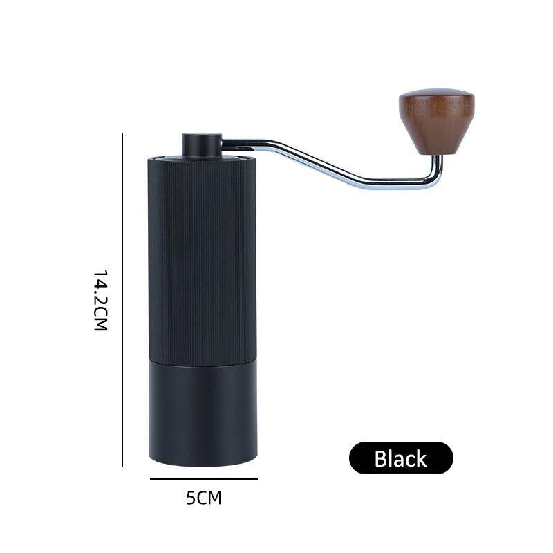 Household Portable Steel Burr Manual Coffee Bean Grinder Alloy Coffee Grinder