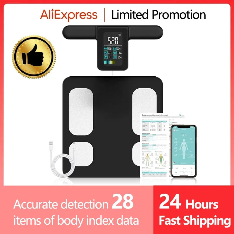 Smart Kitchen Scale Stainless Steel Food Calorie Protein Fat Healthy Cooking