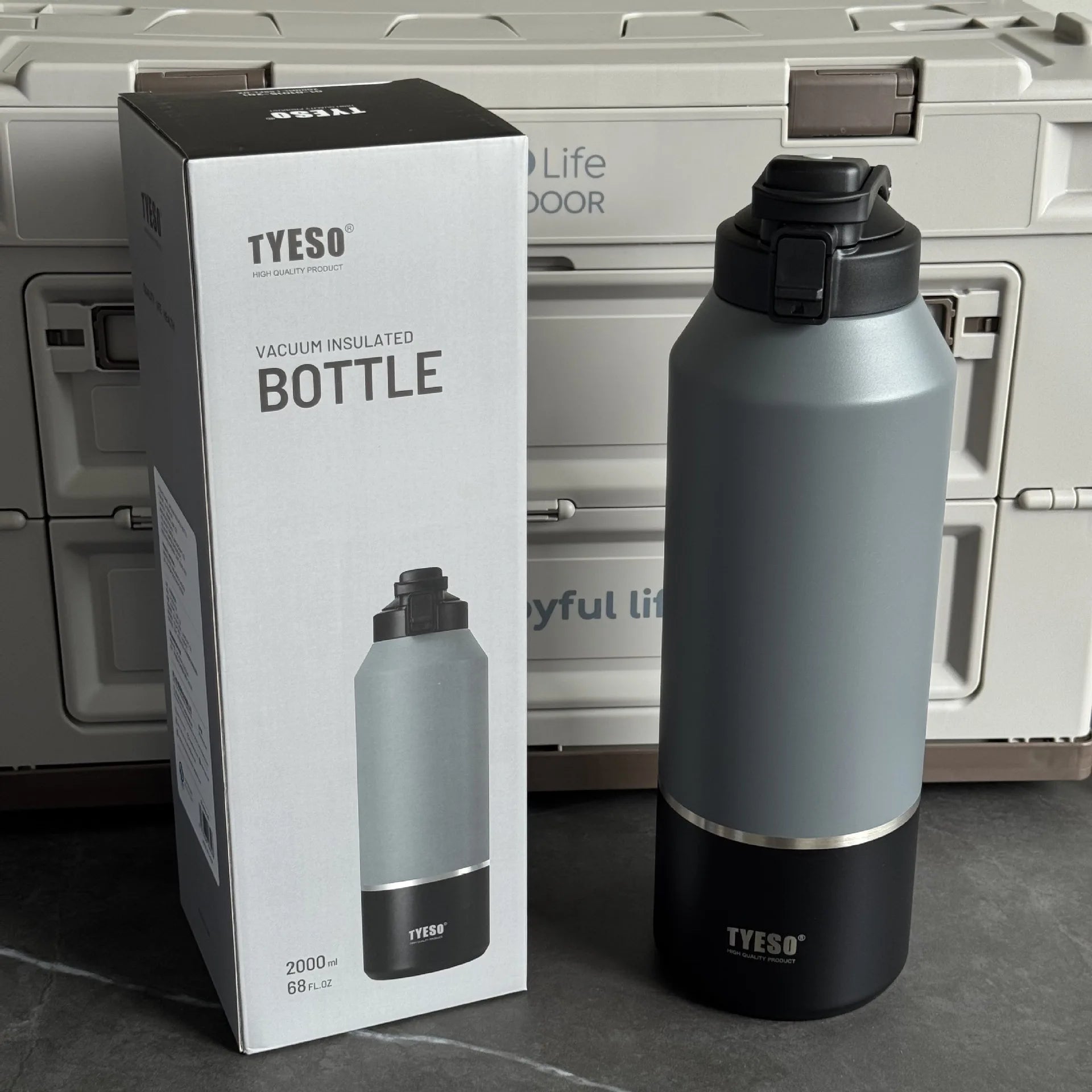 TYESO stainless steel portable sports kettle cup Outdoor portable drinking cup