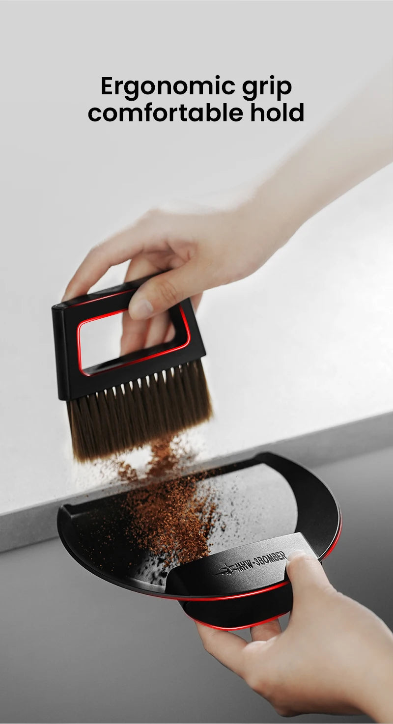 Coffee Bar Brush Magnetic Storage Dustpan & Brush Set Cleaning Tools