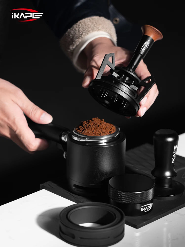 Espresso Rotary WDT Coffee Stirrer with Dosing Funnel & Stand Espress Tool