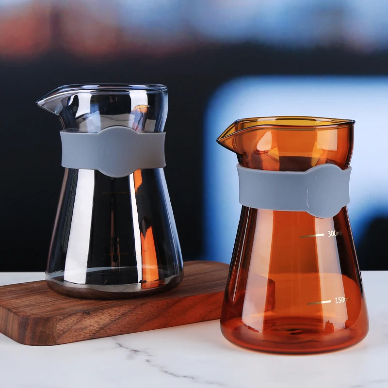 High Borosilicate Glass Hand Pour Over Coffee Pot Brewed Coffee Pot Glass
