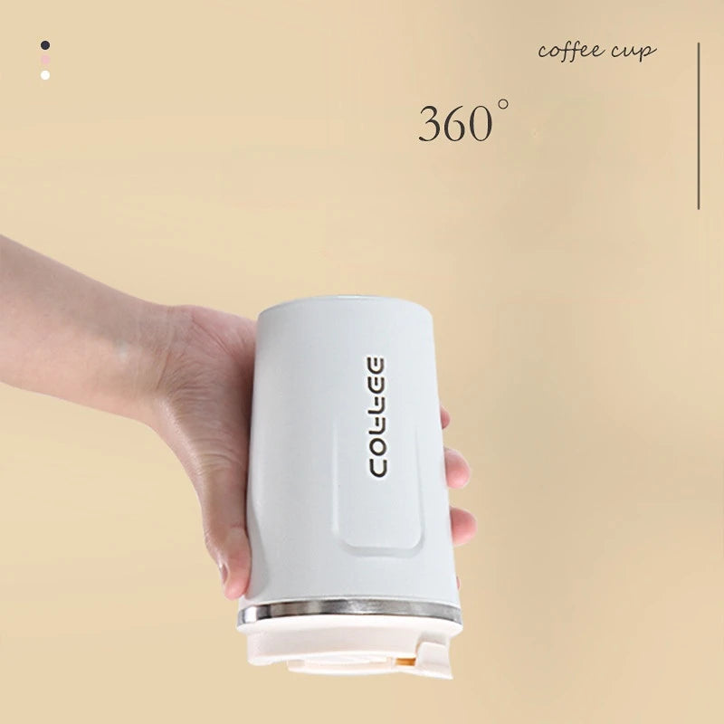 500ml Stainless Steel Coffee Cup Travel Thermal Mug Leak-Proof Thermos Bottle
