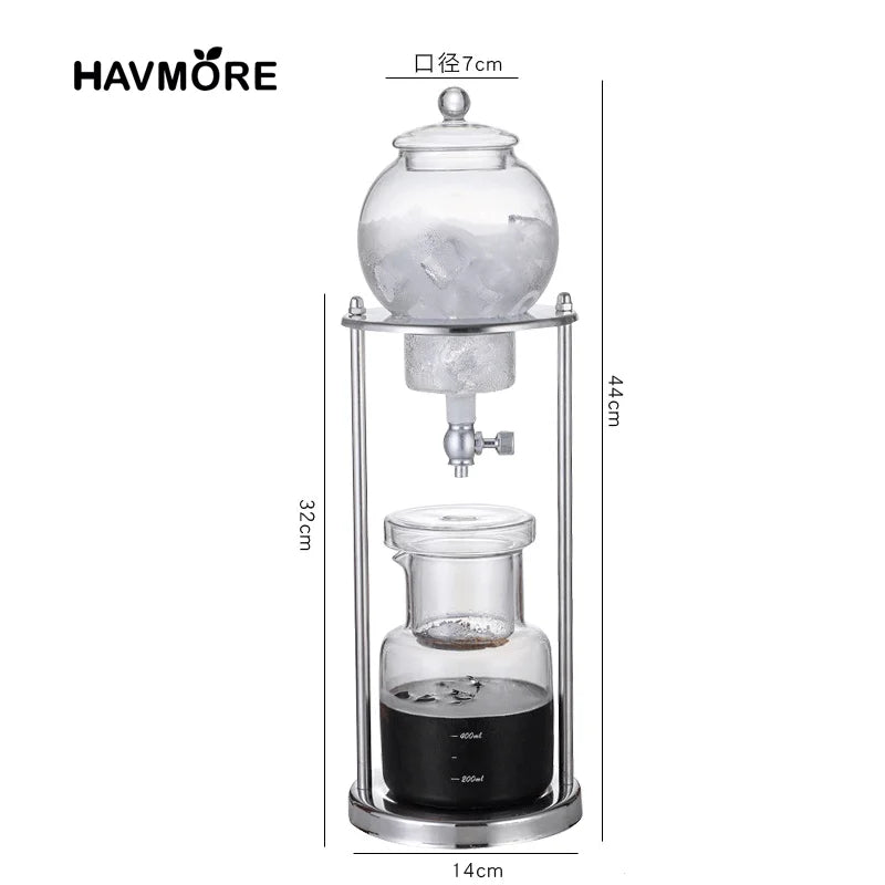 600ml Classic Cold Brew Coffee Ice Coffee Maker Espresso Coffee Drip Pot