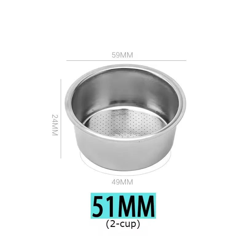 51mm Coffee Portafilter Double Spout Delonghi EC680 EC685 Espresso Machine