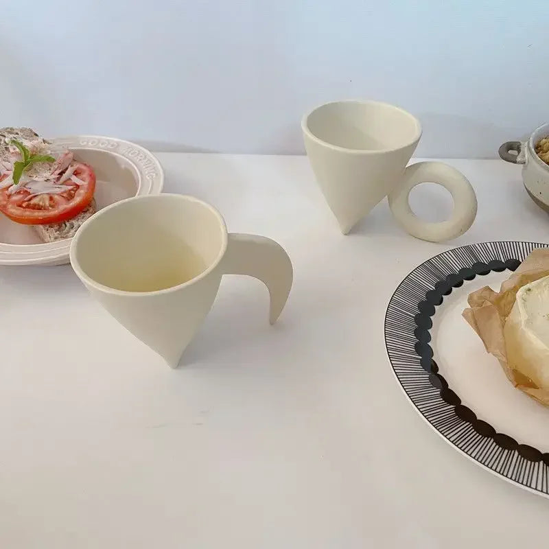 Simple Japanese Cream Coffee Mug Latte Nordic Creative Breakfast Mug