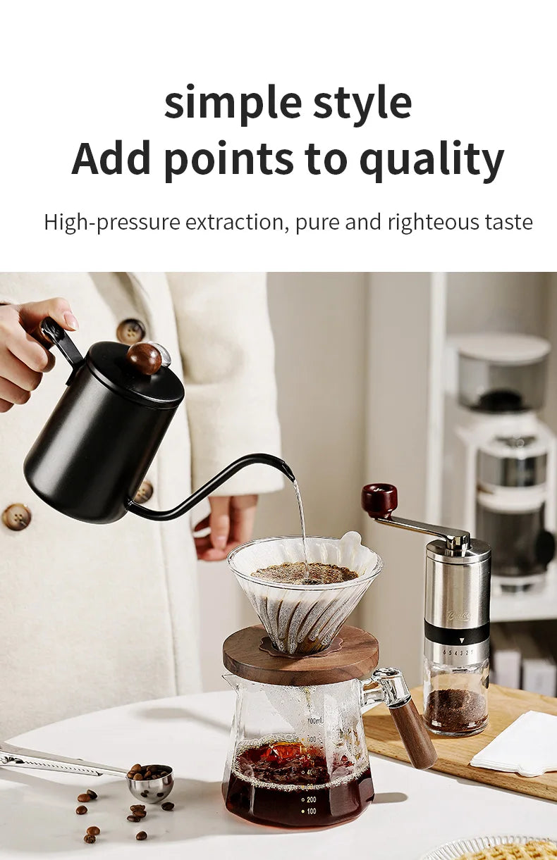 Bincoo Pour Over Coffee Maker Set 800ml Glass Carafe Coffee with Glass Coffee