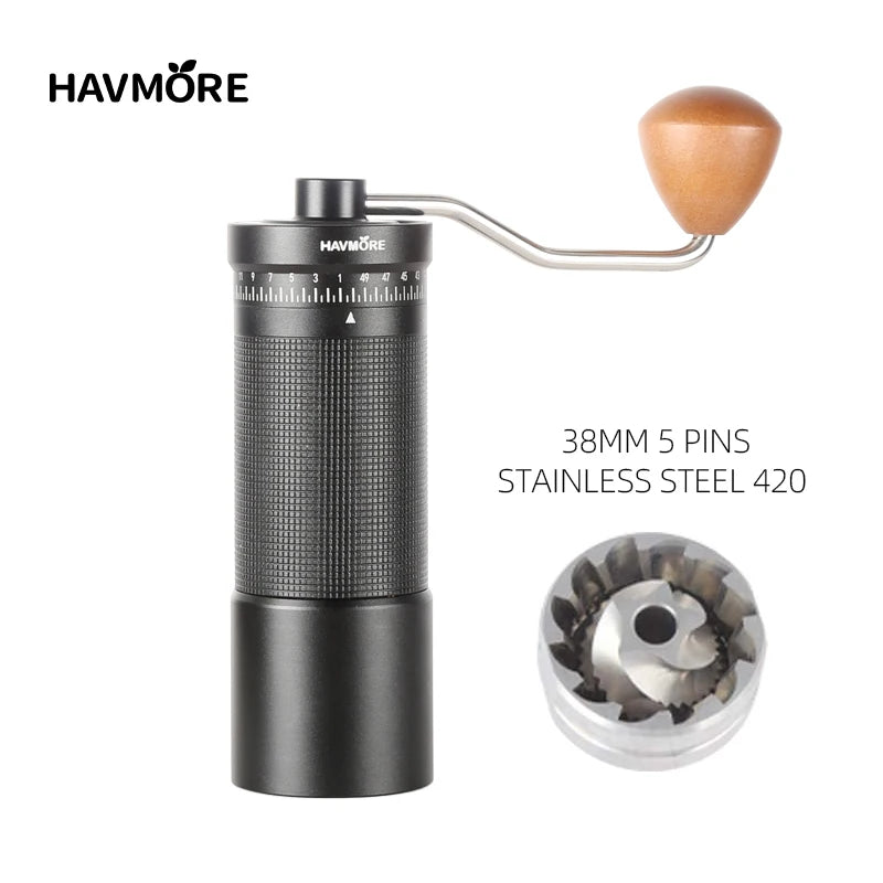 Professional Manual Coffee Grinder Upgrade All-metal Body Portable Grinder