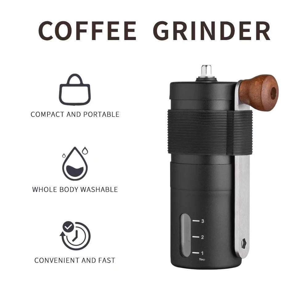 Manual Coffee Grinder Portable Coffee Bean Grinders Mini Stainless Steel Easy