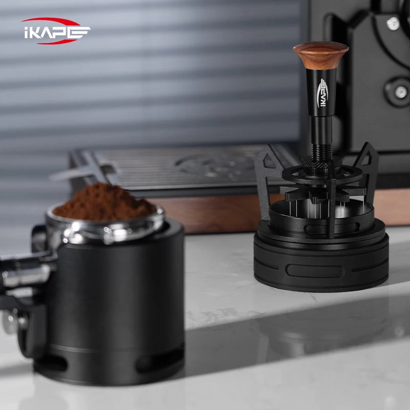 Espresso Rotary WDT Coffee Stirrer with Dosing Funnel & Stand Espress Tool