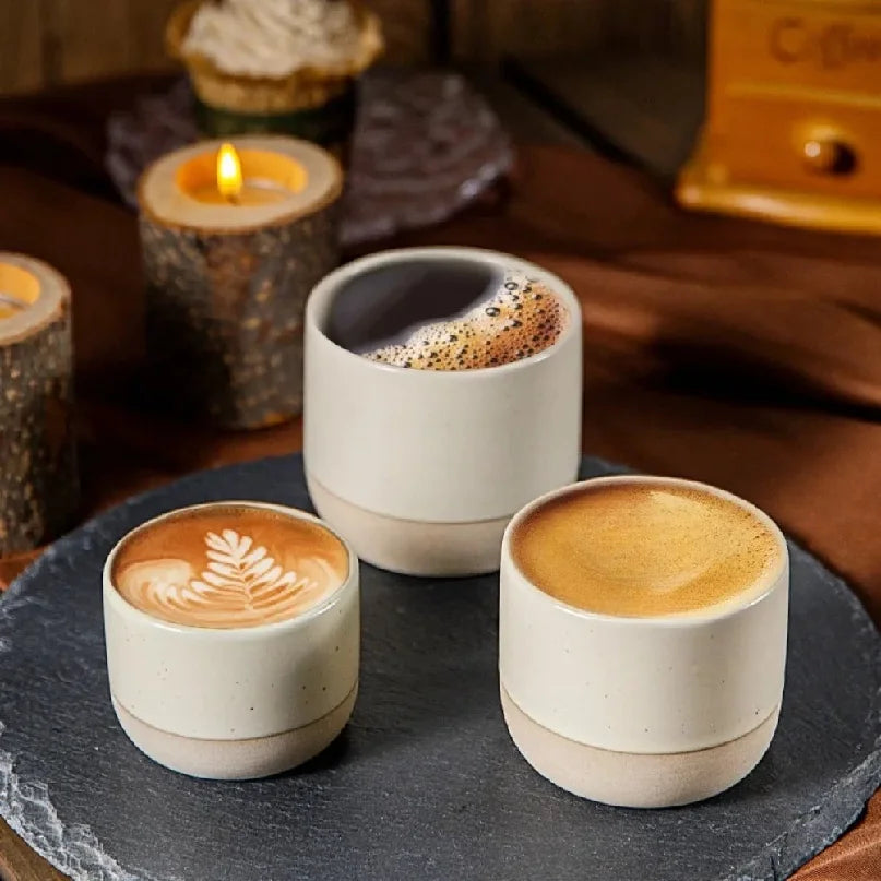 Ceramic Coffee Cup Handmade Ceramic Round Japanese Tea Cup Latte Tea