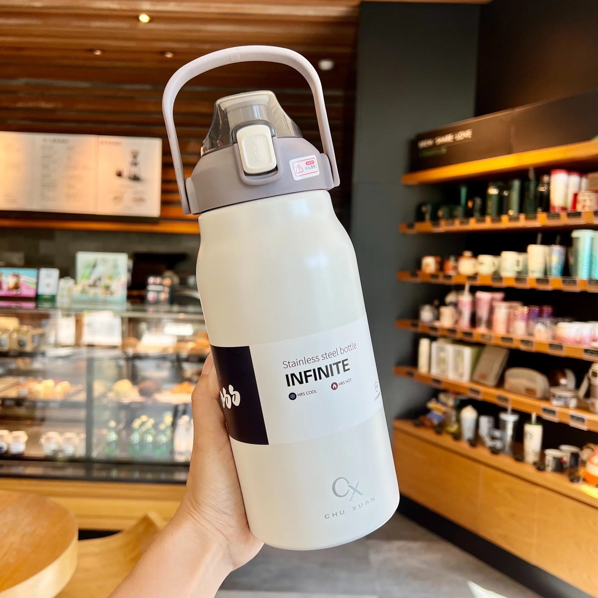 Tumbler Thermo Bottle Large Capacity With Straw  Cup Vacuum Flask Gym