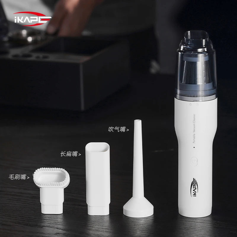 IKAPE Mini Vacuum Cleaner For Coffee Grounds Grinder Battery Barista