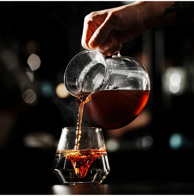Pour Over Coffee Maker Coffee Server Glass Coffee Dripper for Home Brewing